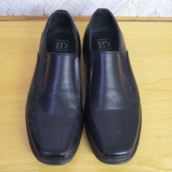 Alpine Swiss Mens Dress Shoes Size 8 Leather Slip On Black Business Professional main image 5